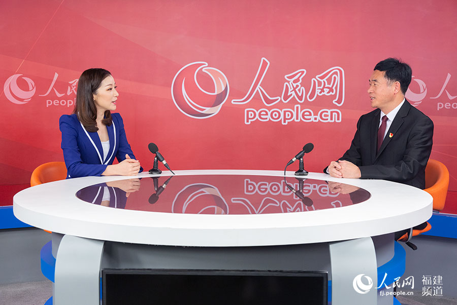 南平市建陽區(qū)委書記楊新強接受人民網(wǎng)專訪 焦艷攝