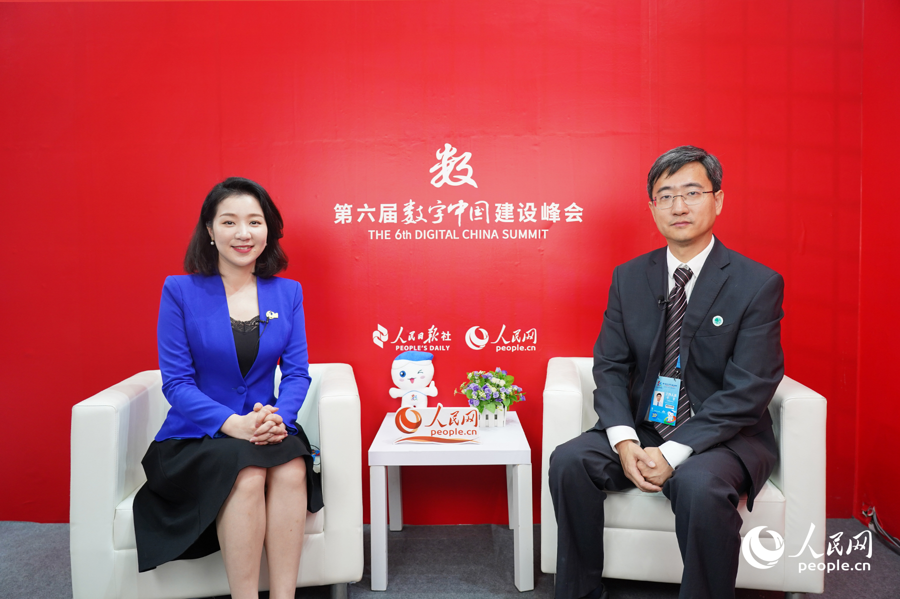 盤(pán)石董事局主席田寧接受人民網(wǎng)專訪。人民網(wǎng) 葉青卿攝
