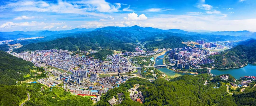 尤溪縣城鳥瞰圖。三明市融媒體中心供圖