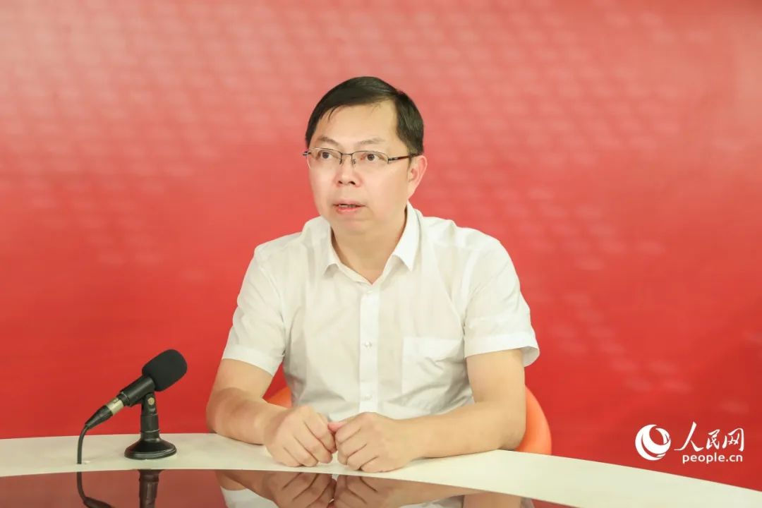 莆田市水利局黨組成員、副局長蔡開國接受人民網(wǎng)專訪。人民網(wǎng) 蘭志飛攝