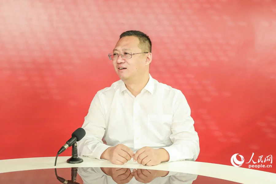 南平市水利局黨組書記、局長黃旭暉接受人民網(wǎng)專訪。人民網(wǎng) 陳永整攝
