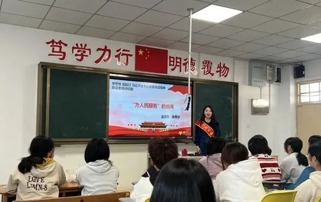 陳思宇宣講現(xiàn)場。