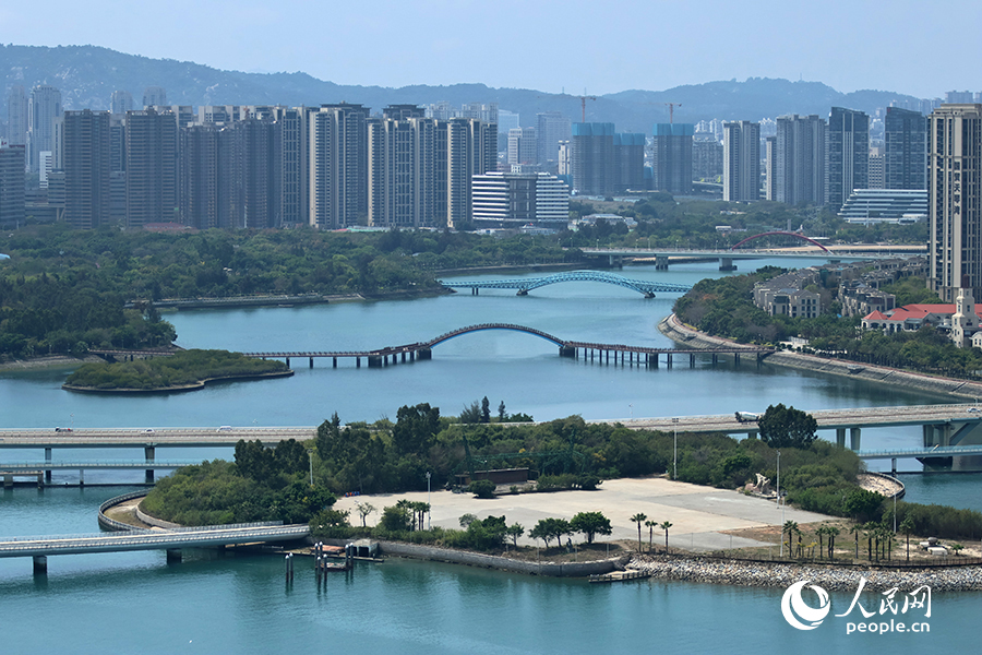 廈門五緣灣碧波蕩漾。人民網(wǎng) 李昌乾攝