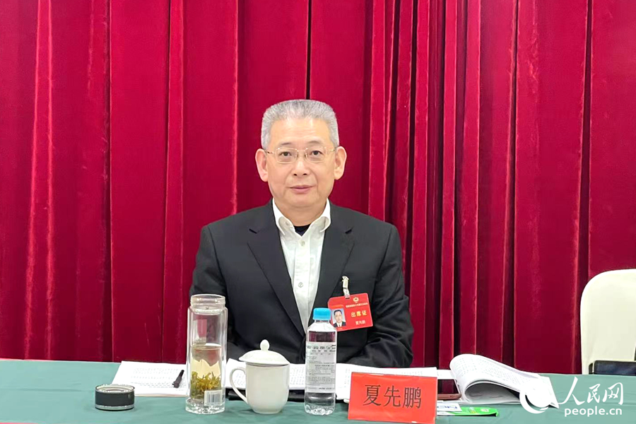 全國政協(xié)常委、福建省政協(xié)常委、民革福建省委會主委夏先鵬。人民網(wǎng)記者 林盈攝