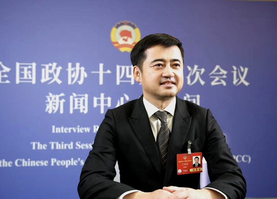 全國政協(xié)常委、安踏集團(tuán)董事局主席丁世忠。遲瀚宇攝