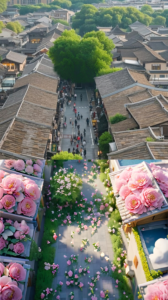 AI生圖·福州三坊七巷（拼版圖片）