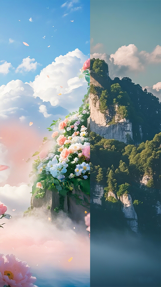 AI生圖·三明貓兒山（拼版圖片）