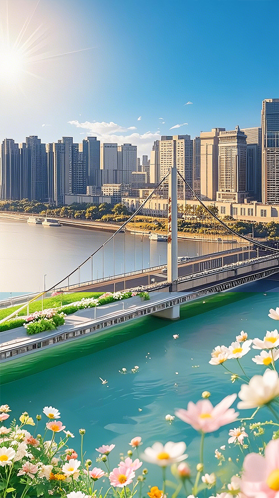 AI生圖·莆田木蘭溪大橋（拼版圖片）