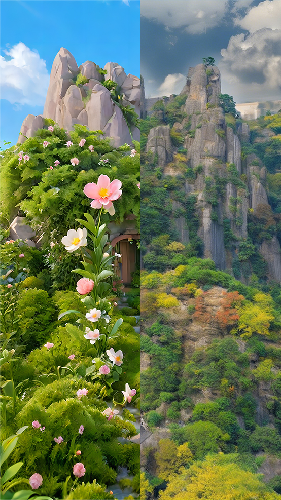 AI生圖·寧德太姥山（拼版圖片）