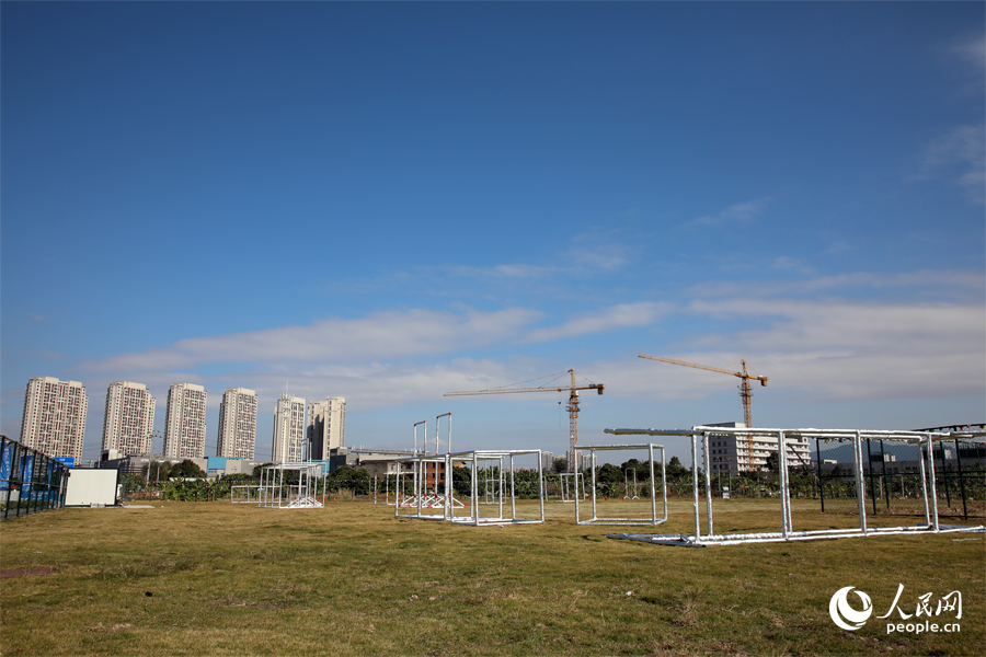 無人機室外訓練場。人民網(wǎng)記者 劉卿攝