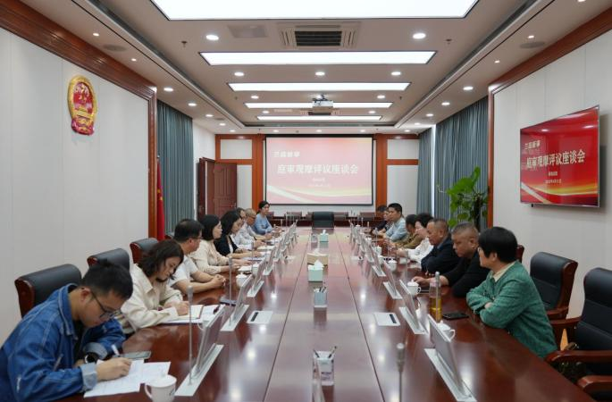 南靖法院“蘭庭聽審”庭審觀摩評(píng)議座談會(huì)。南靖縣融媒體中心供圖