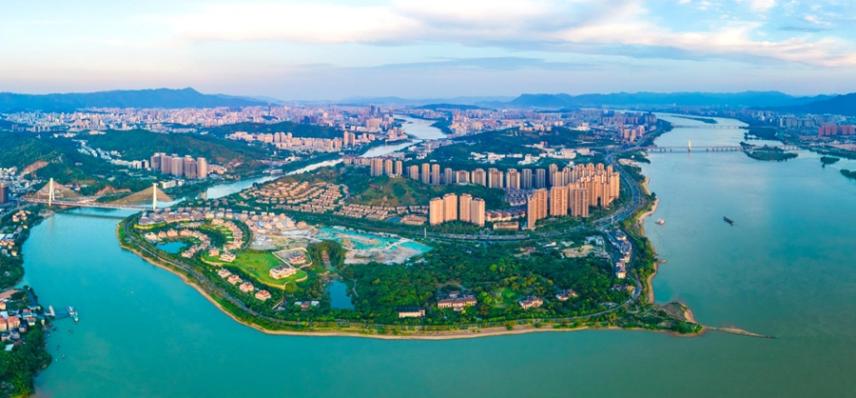 “城在山中、水在城中”，福州水生態(tài)良好。福州市水利局供圖