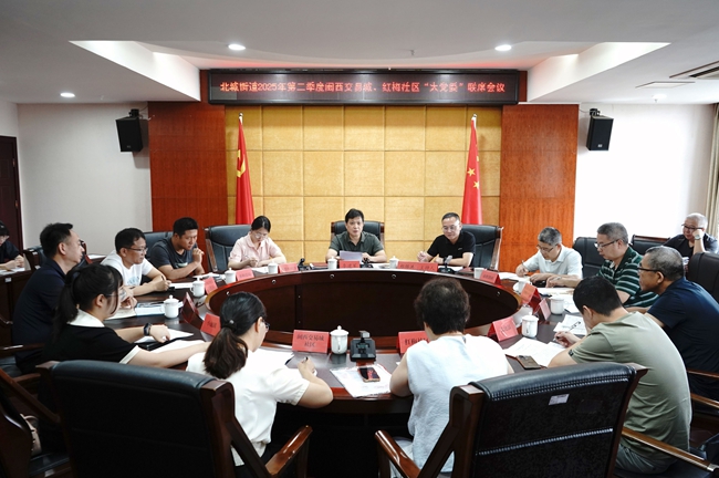 新羅區(qū)人大常委會(huì)副主任李建軍帶隊(duì)赴北城街道召開(kāi)閩西交易城、紅梅社區(qū)2025年第二季度“大黨委”聯(lián)席會(huì)議
