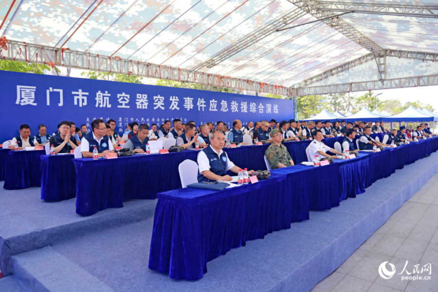 演練開幕式現(xiàn)場。人民網(wǎng)記者 陳博攝