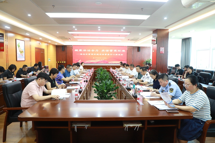 座談會現(xiàn)場。海滄法院供圖