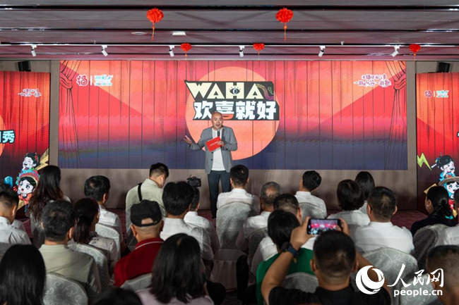 脫口秀表演。實(shí)習(xí)生 林靜茹攝