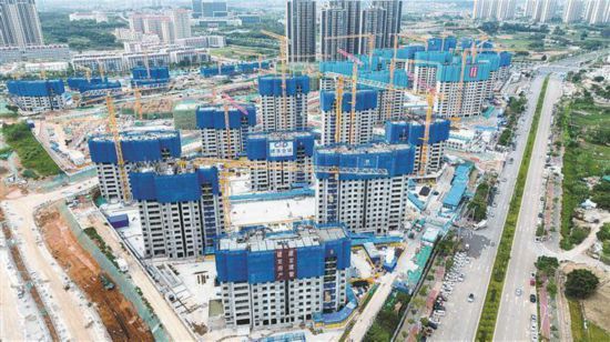翔安安和云璟、翔安欣安雅苑項目進(jìn)入主體施工階段。翔安招商集團(tuán)供圖
